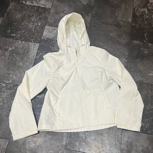 Women's White windbreaker